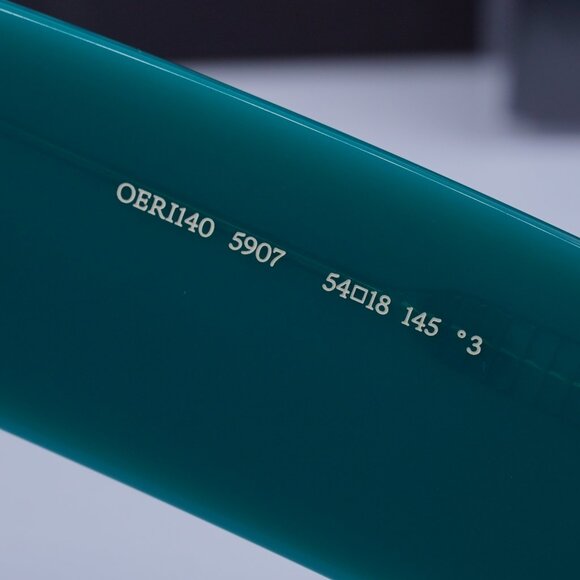 Off-White OERI140 TROY 5907 Rectangle Sunglasses – Teal/Dark Grey